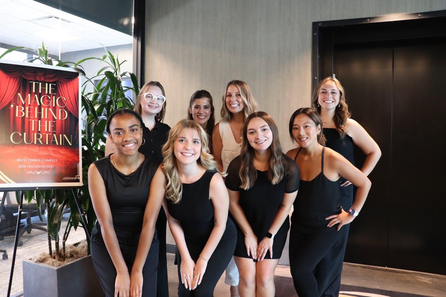 The Revel Dance Complex teaching team at the 2026 teacher retreat